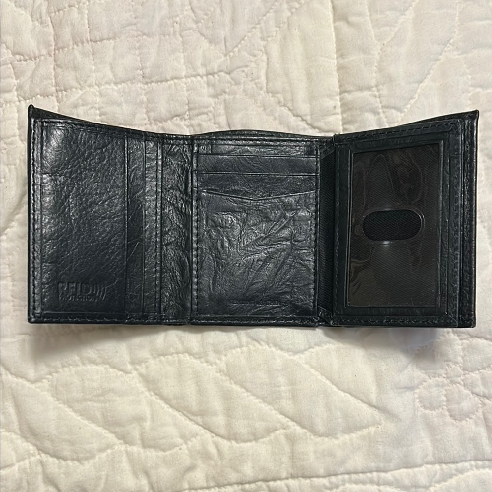 Black Leather Wallet by Relic